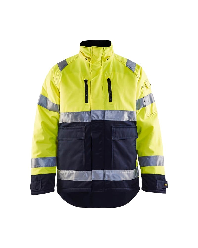 Blåkläder Winterjas High Vis - High Vis Geel/Marineblauw (3389)