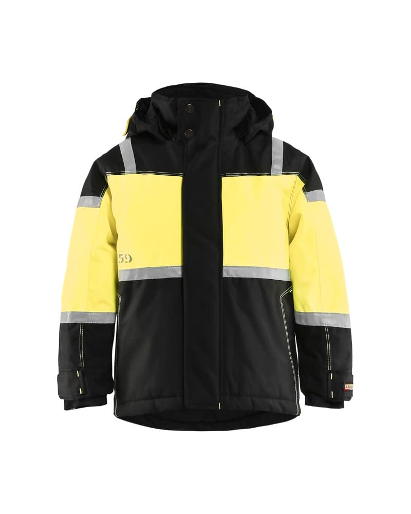 Blåkläder Kids Winterjas - Zwart/High Vis Geel (9933)