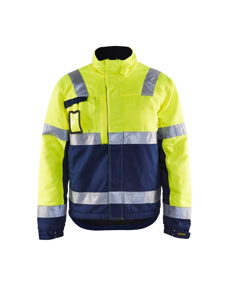 Blåkläder Winterjas High Vis - High Vis Geel/Marineblauw (3389)