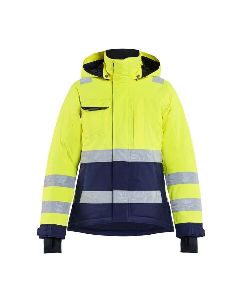 Blåkläder Dames Winterjas High Vis - High Vis Geel/Marineblauw (3389)