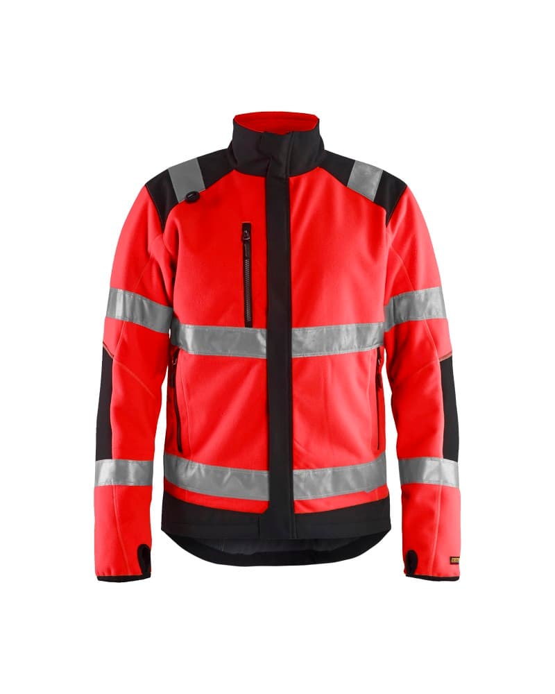 Blåkläder Winddicht Fleecejack High Vis - High Vis Rood/Zwart (5599)