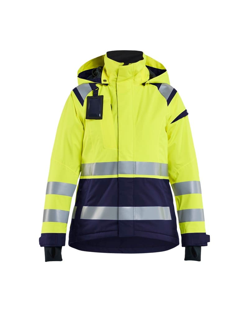 Blåkläder Dames Shell jack High Vis - High Vis Geel/Marineblauw (3389)