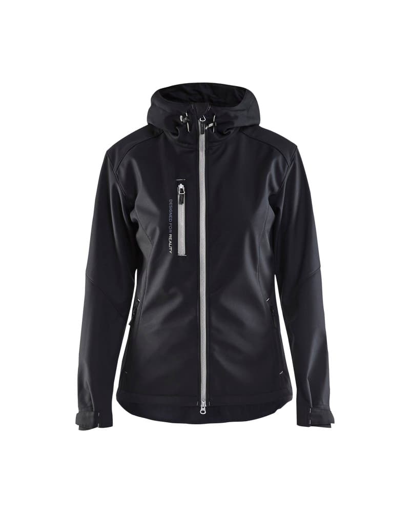 Blåkläder Dames softshell jack - Zwart/Zilver (9992)