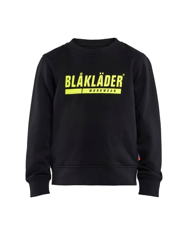 Blåkläder Kids Sweatshirt - Zwart/High Vis Geel (9933)