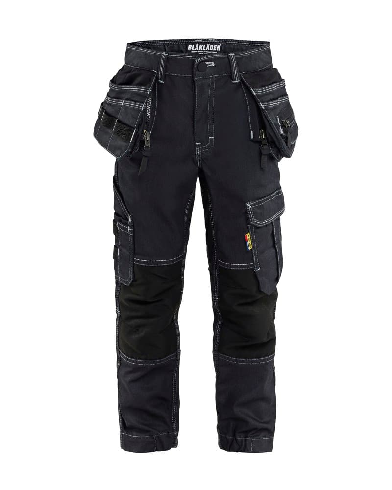 Blåkläder Kids Werkbroek stretch X1900 - Marineblauw/Zwart (8999)