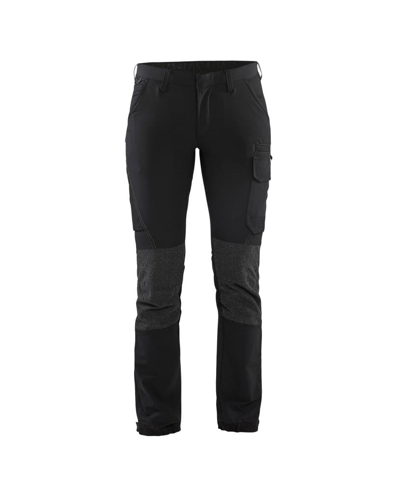 Blåkläder Dames Service werkbroek 4-weg stretch - Zwart/Donkergrijs (9998)