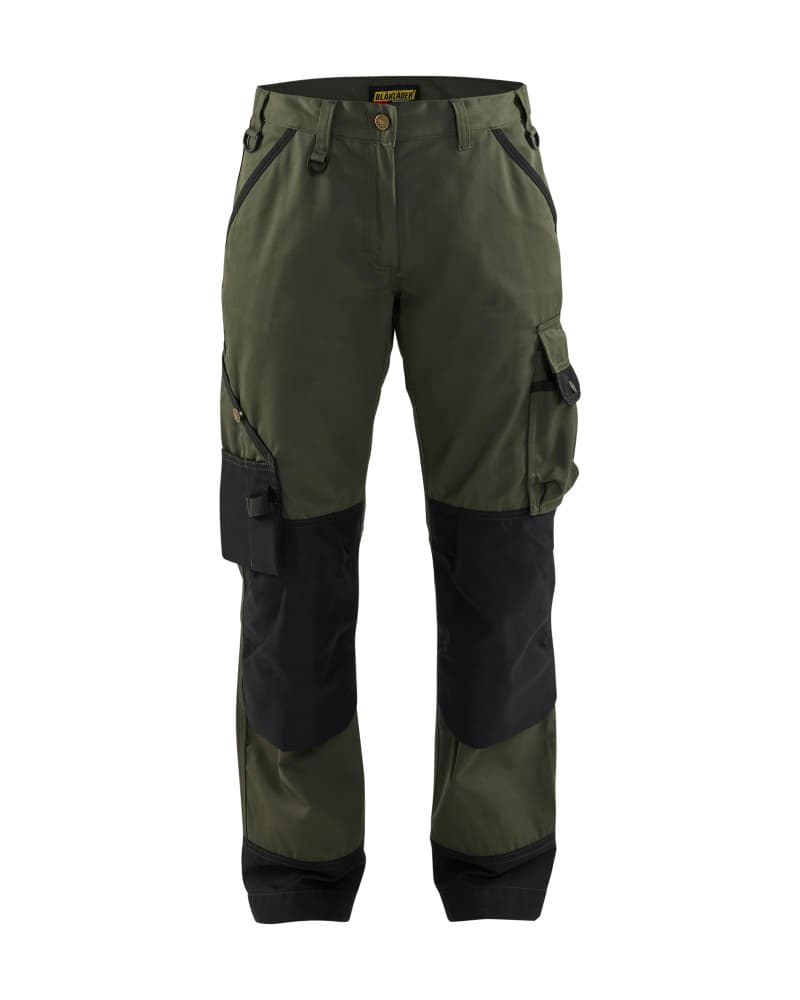 Blåkläder Dames Garden Werkbroek - Army groen/Zwart (4699)