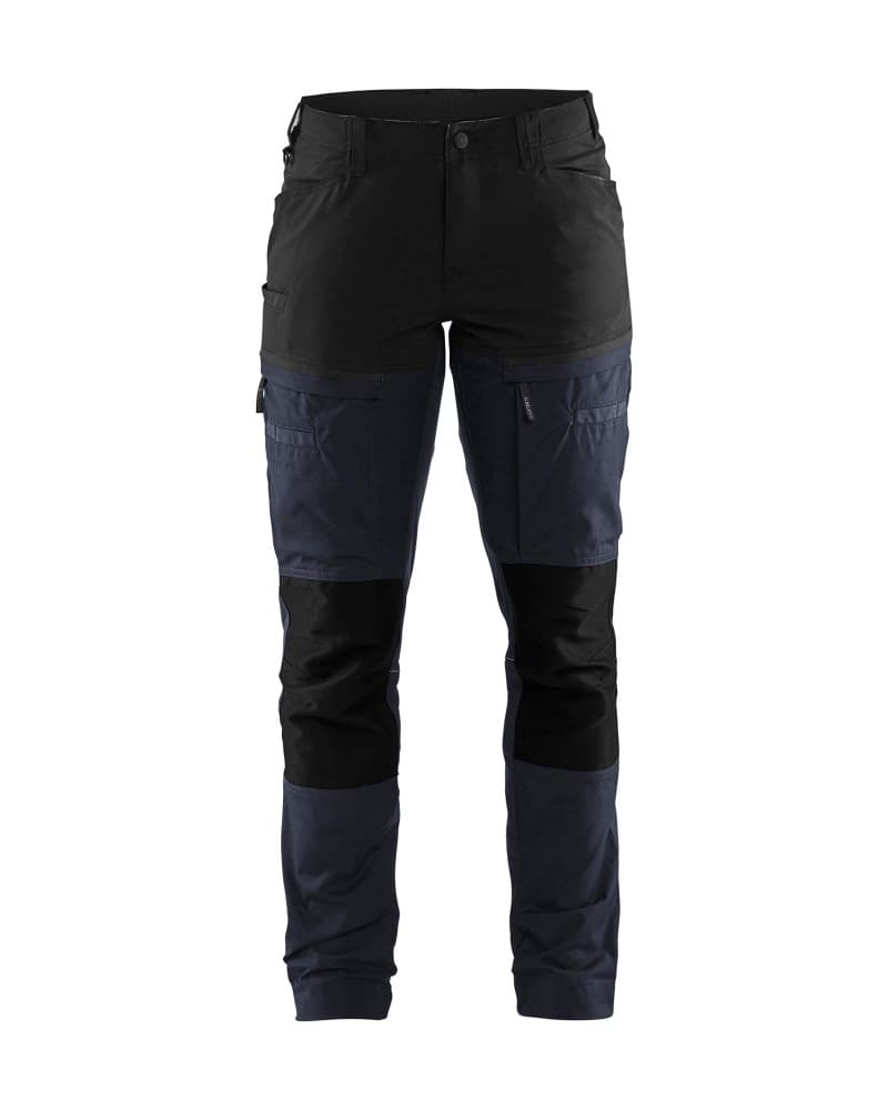 Blåkläder Dames Service werkbroek stretch - Donker marineblauw/Zwart (8699)