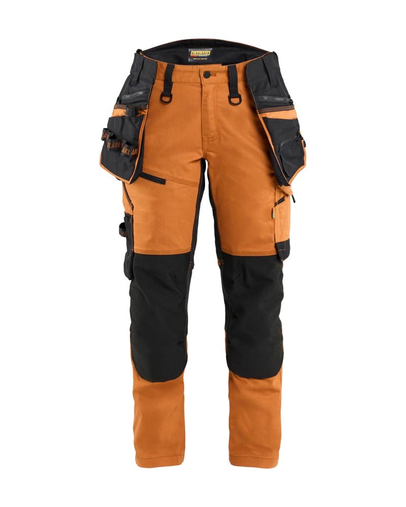 Blåkläder STRIKER Dames werkbroek met stretch - Roest/Zwart (4099)
