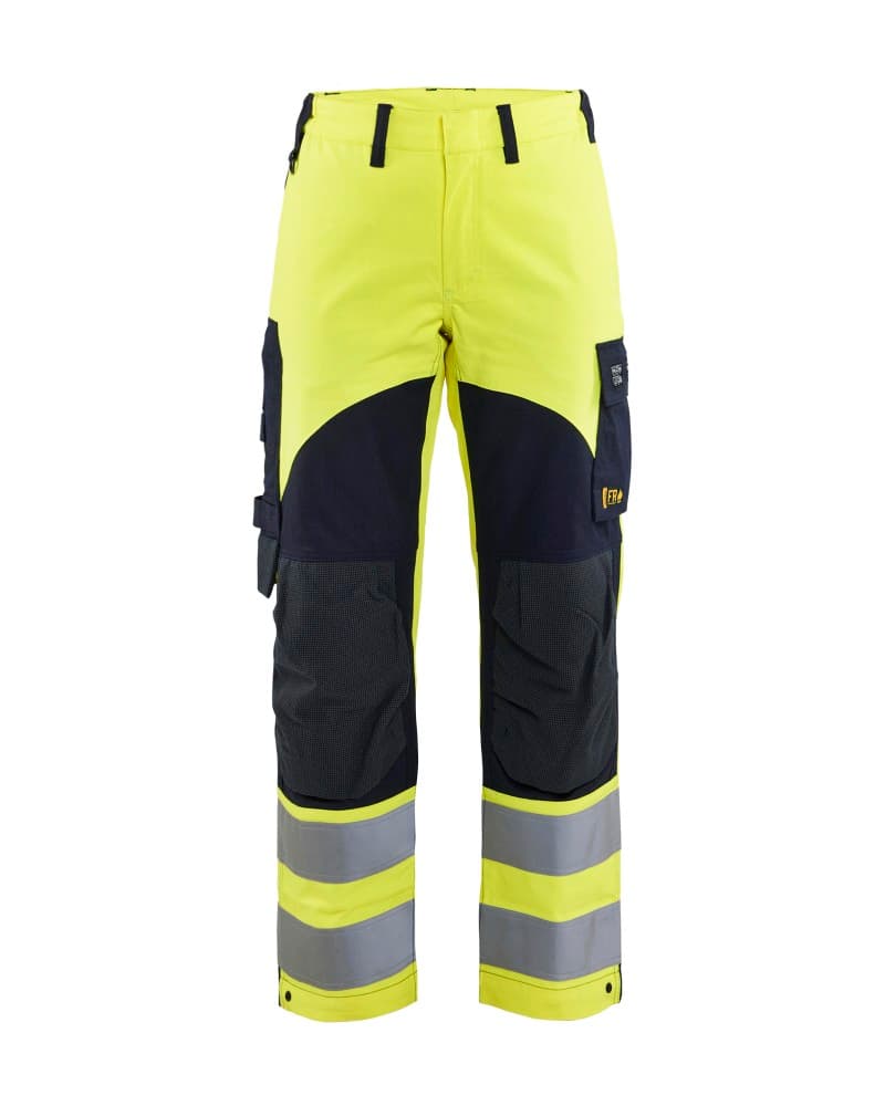 Blåkläder Dames Multinorm werkbroek - High Vis Geel/Marineblauw (3389)