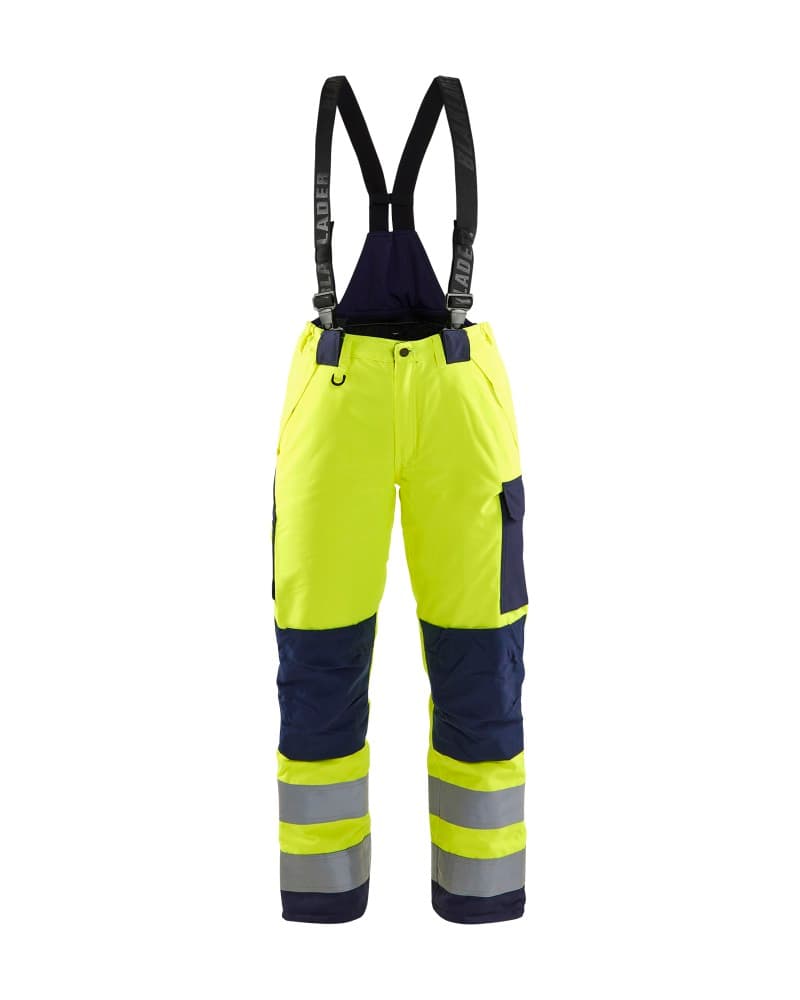 Blåkläder Dames High Vis winterwerkbroek - High Vis Geel/Marineblauw (3389)