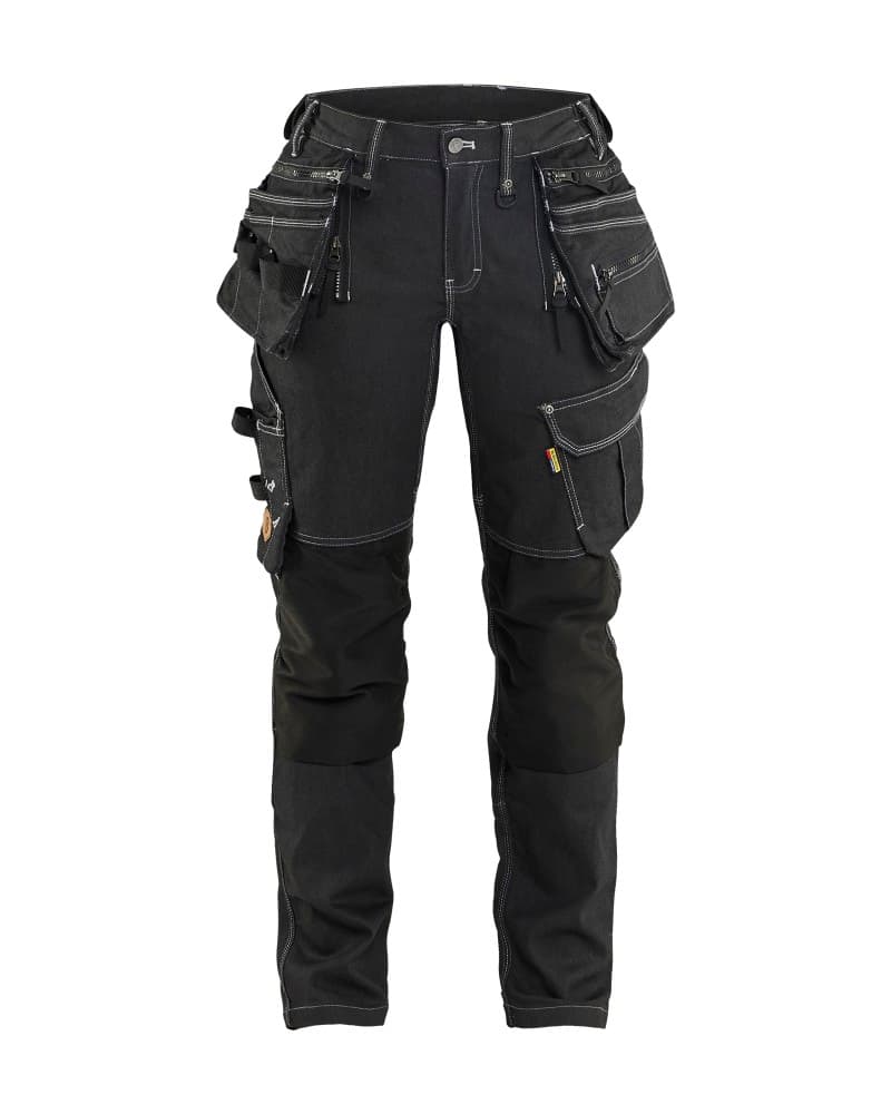 Blåkläder Dames Werkbroek denim stretch X1900 - Zwart (9900)