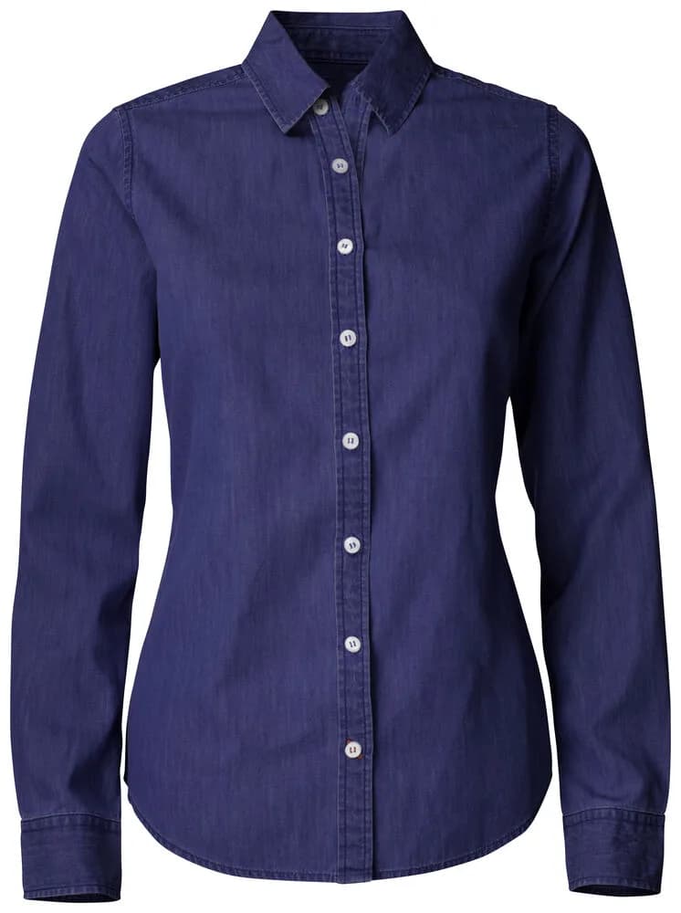 Cutter & Buck Cutter & Buck - Ellensburg Denim Shirt Dames - Donker Indigo