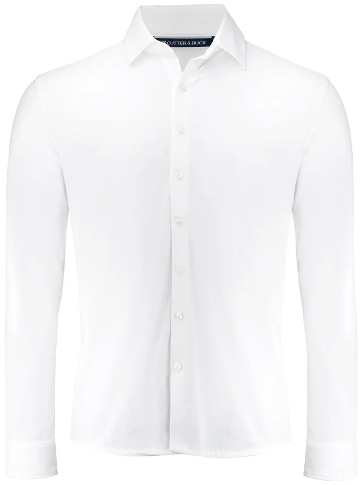 Cutter & Buck Cutter & Buck - Hedley Stretch Shirt Heren - Wit