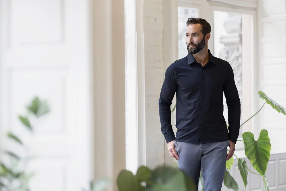 Cutter & Buck Cutter & Buck - Hedley Stretch Shirt Heren