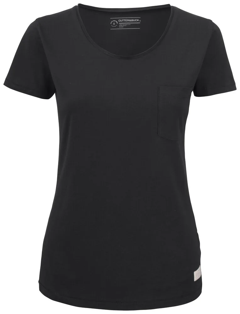 Cutter & Buck Cutter & Buck - Pacific City Tee Dames - Zwart