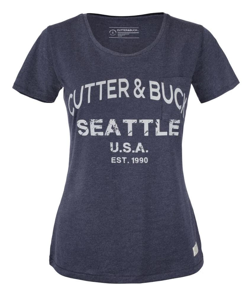 Cutter & Buck Cutter & Buck - Pacific City Tee Dames - Denim Mélange