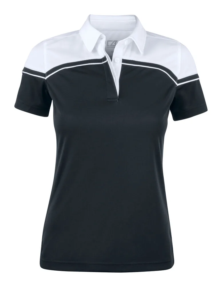 Cutter & Buck Cutter & Buck - Seabeck Polo Dames - Zwart/Wit