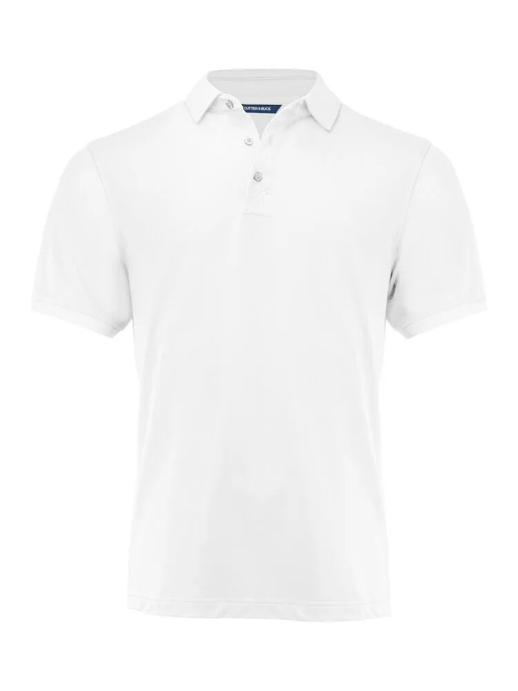 Cutter & Buck Cutter & Buck - Virtue Polo Solid Heren - Wit