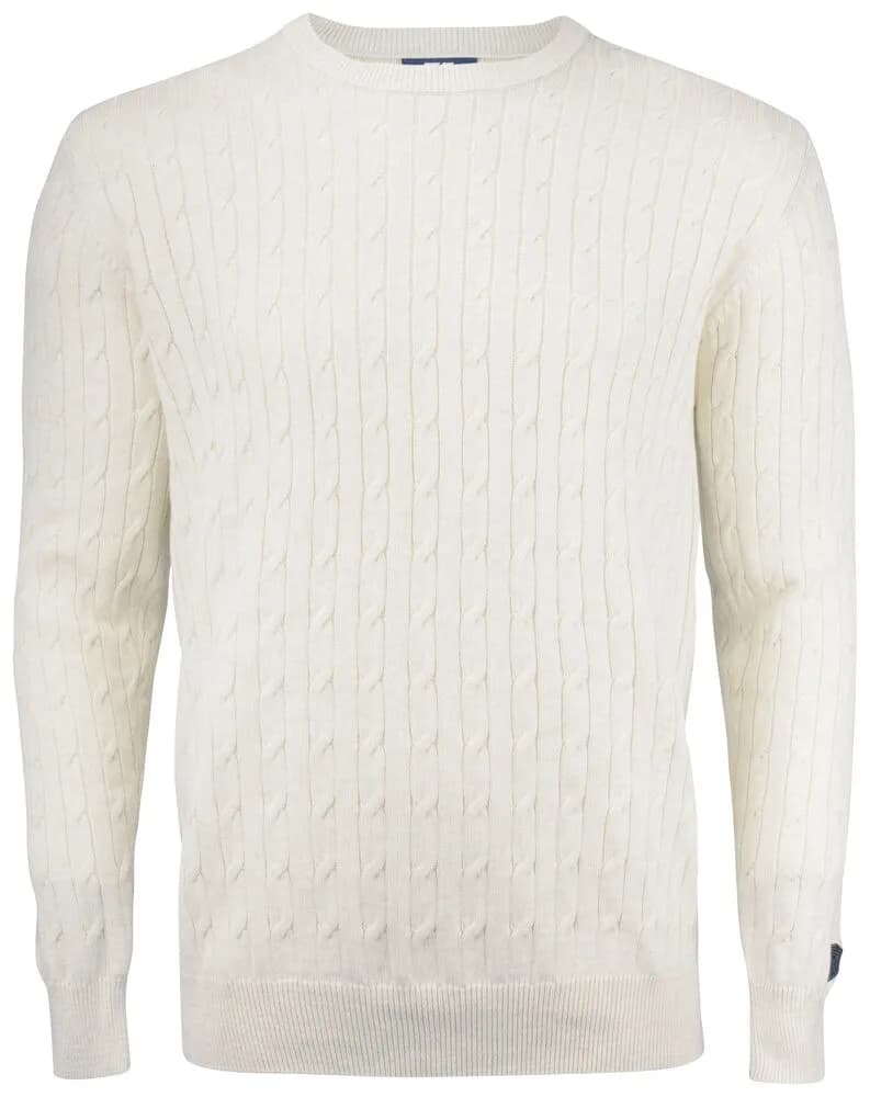 Cutter & Buck Cutter & Buck - Blakely Knitted Sweater Heren - Zand Mélange