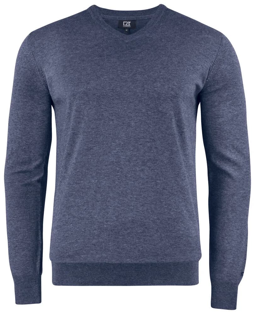 Cutter & Buck Cutter & Buck - Oakville V-neck Heren - Navy Mélange