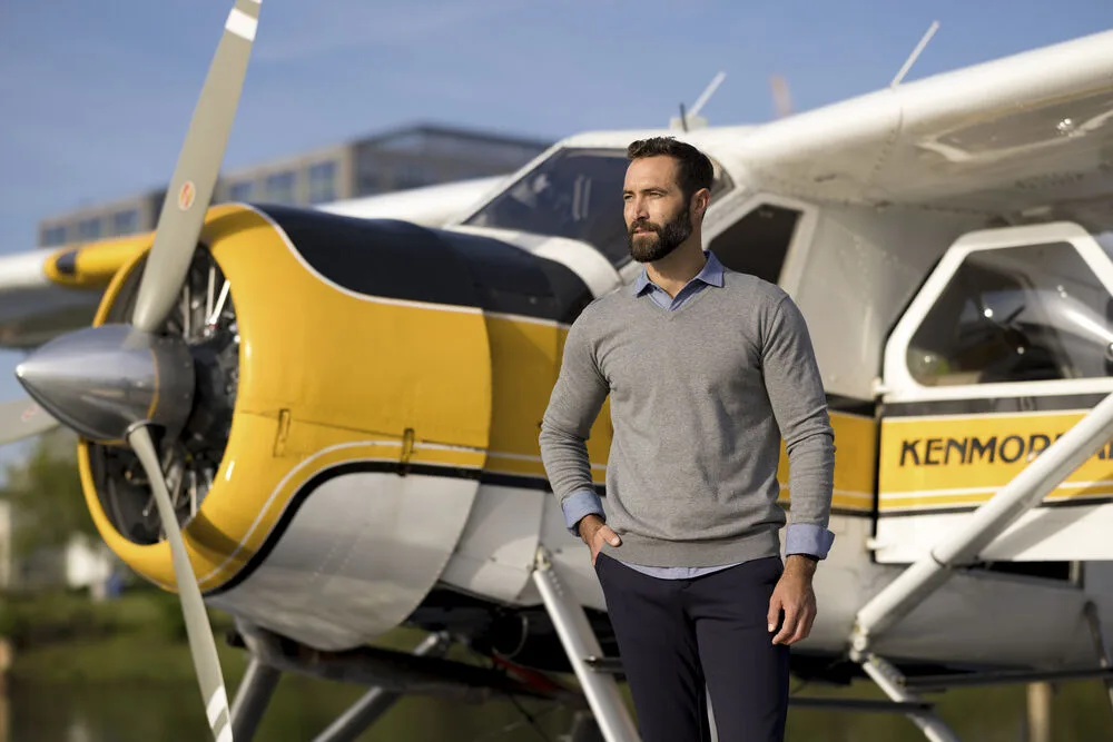 Cutter & Buck Cutter & Buck - Oakville V-neck Heren