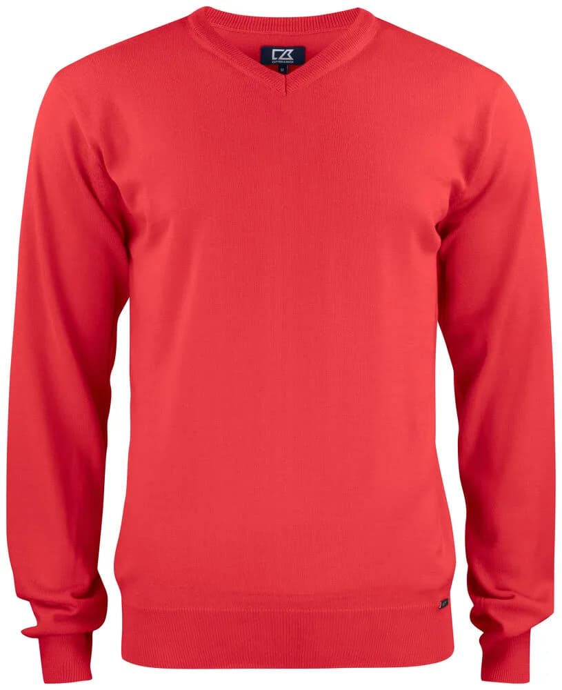 Cutter & Buck Cutter & Buck - Everett V-neck Heren - Rood