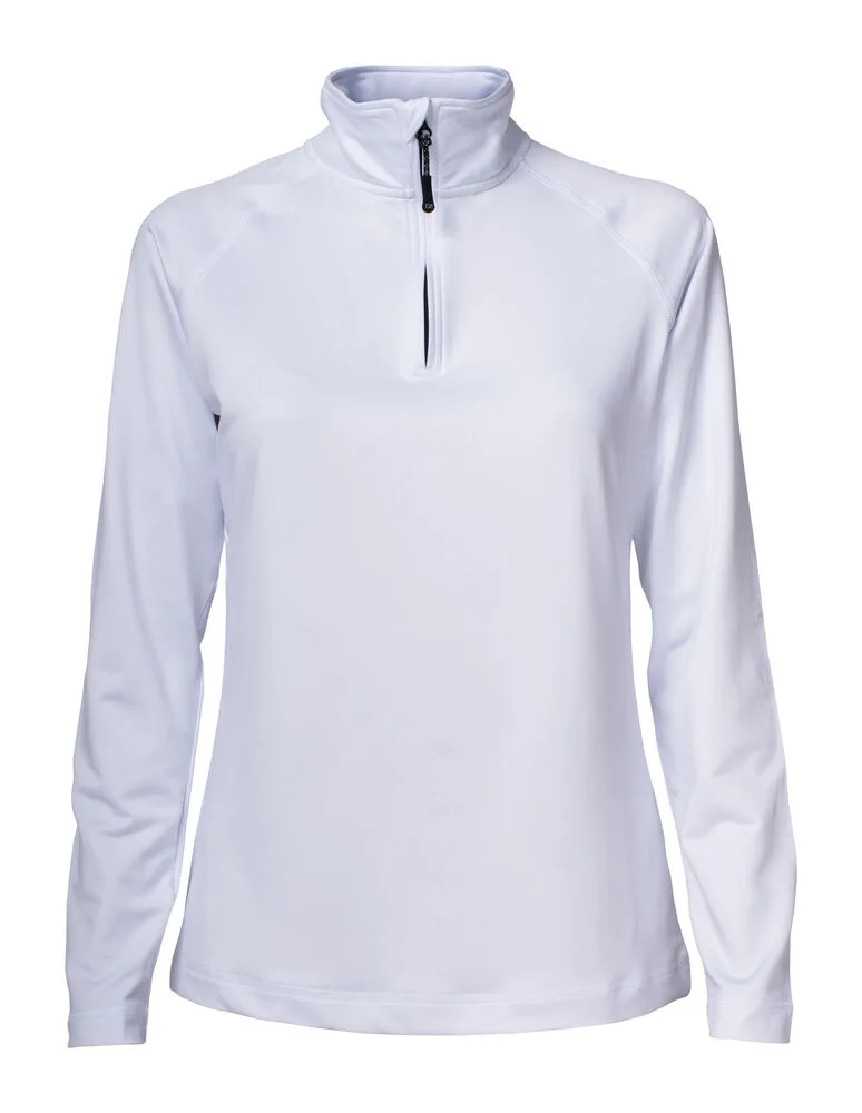 Cutter & Buck Cutter & Buck - Coos Bay Half Zip Dames - Wit