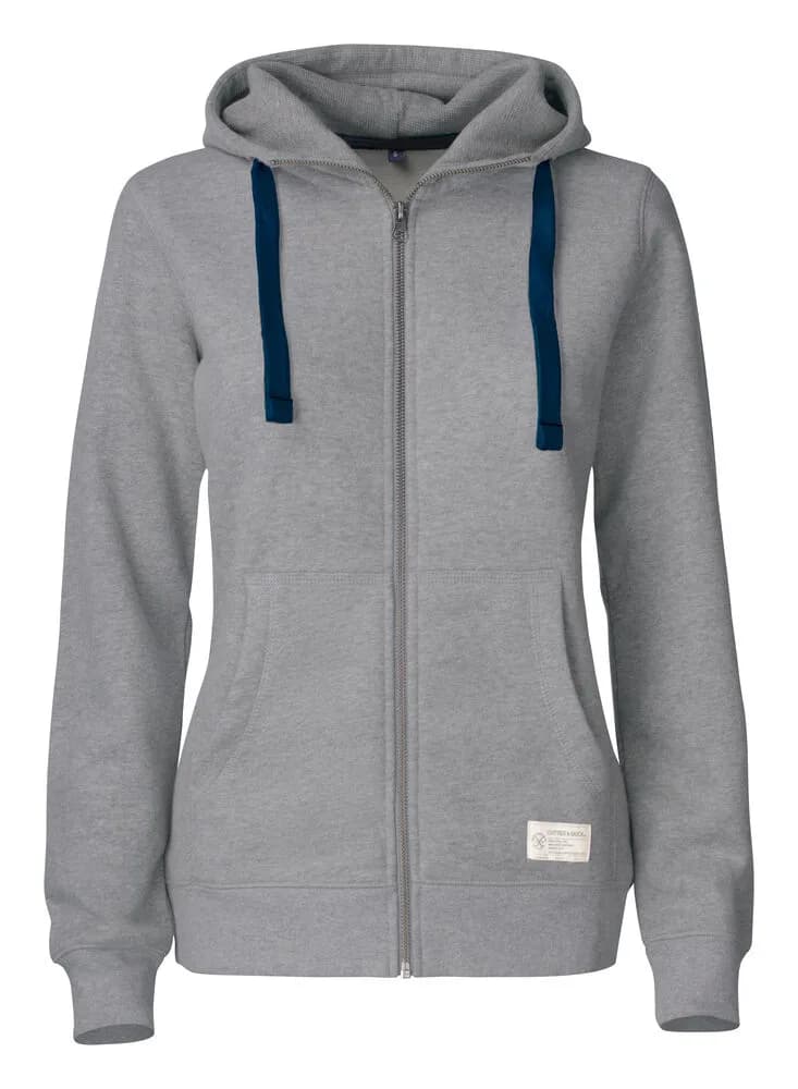Cutter & Buck Cutter & Buck - Twisp Hood Full Zip Dames - Grijs Mélange