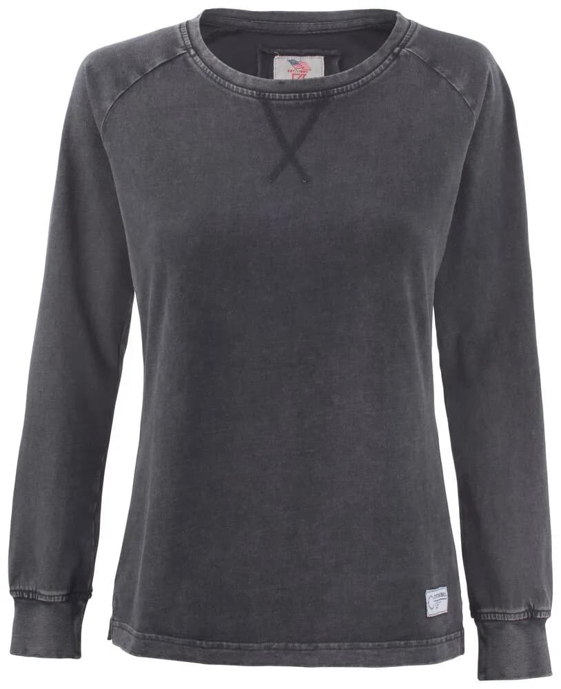 Cutter & Buck Cutter & Buck - Thorp Denim Crew Dames - Grijs