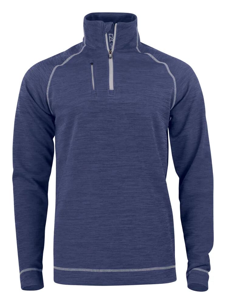 Cutter & Buck Cutter & Buck - Chambers Half Zip Heren - Denim Mélange