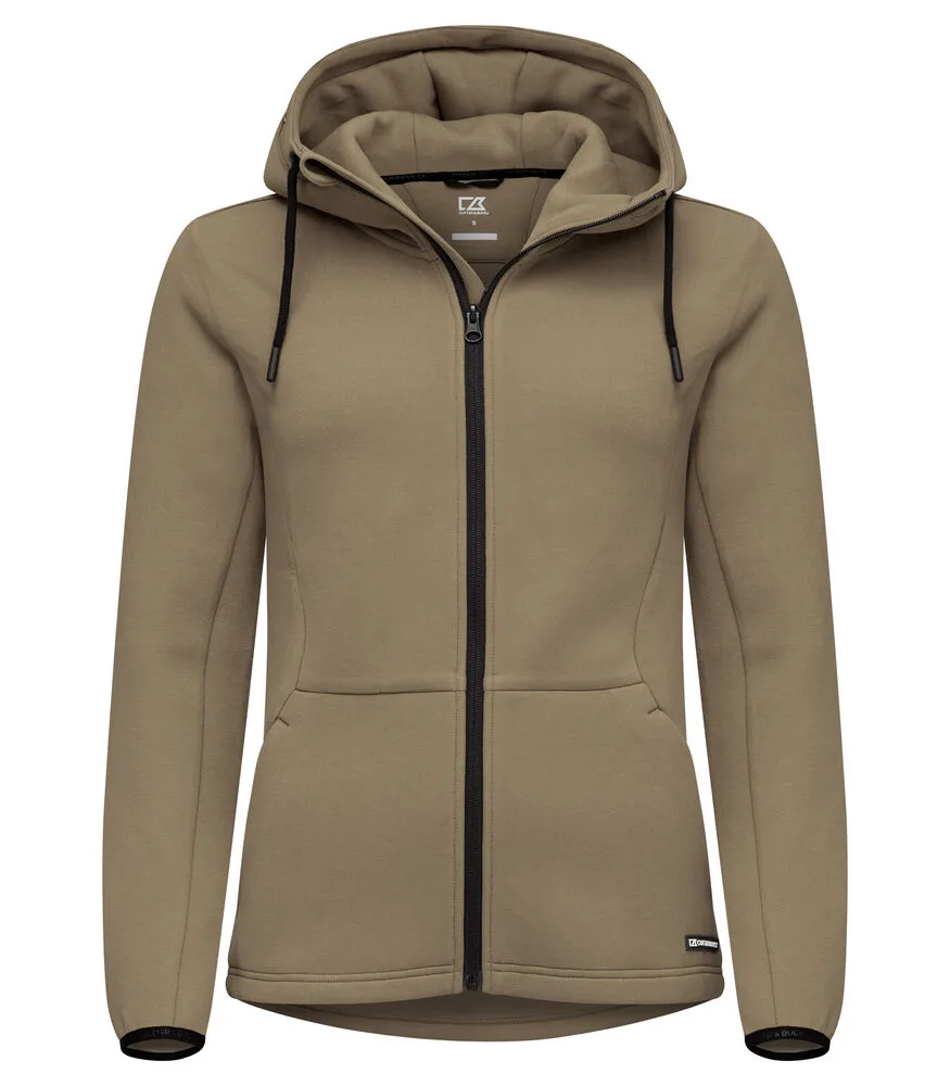 Cutter & Buck Cutter & Buck - Pemberton Hood FZ Dames - Khaki